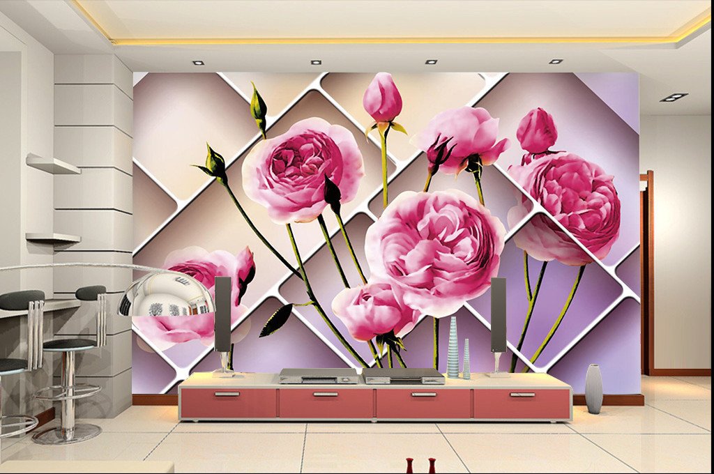 3D Pink Flower 32 Wallpaper AJ Wallpaper 