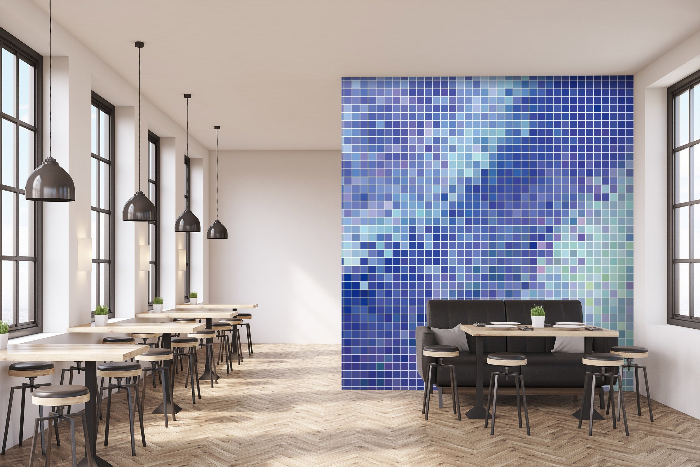 3D Purple Mosaic 033 Marble Tile Texture Wallpaper AJ Wallpaper 2 