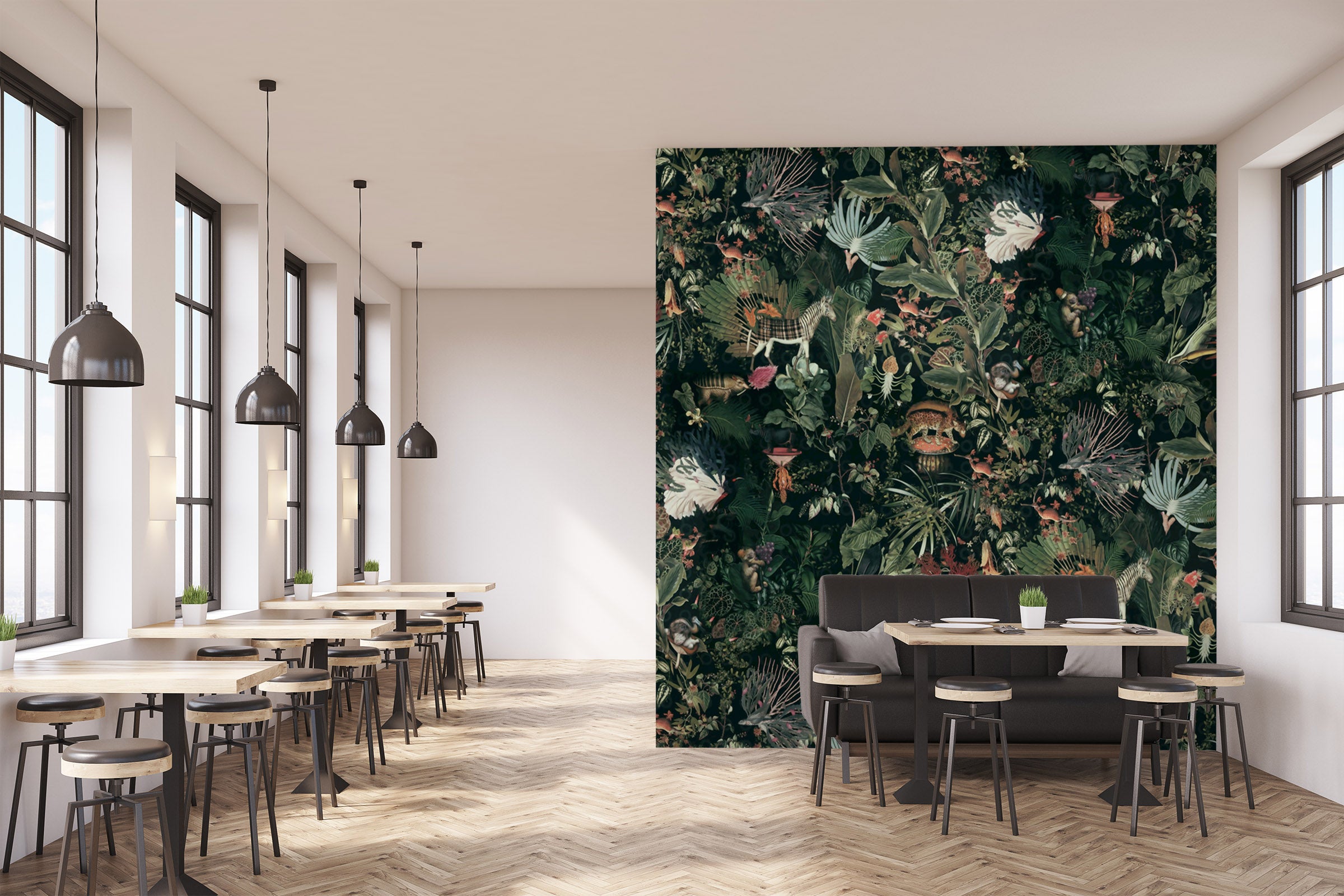 3D Animal Forest 1537 Wall Murals