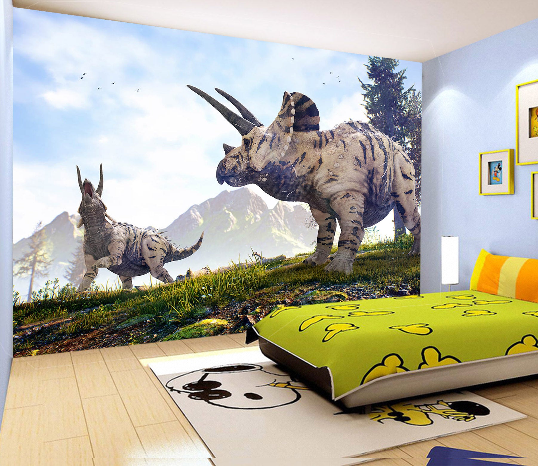 3D Unicorn Dragon 1563 Wall Murals