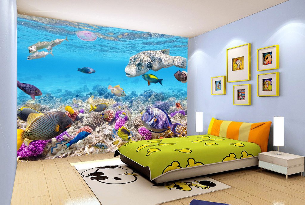 3D Seabed Fish Dolphin 82 Wallpaper AJ Wallpaper 