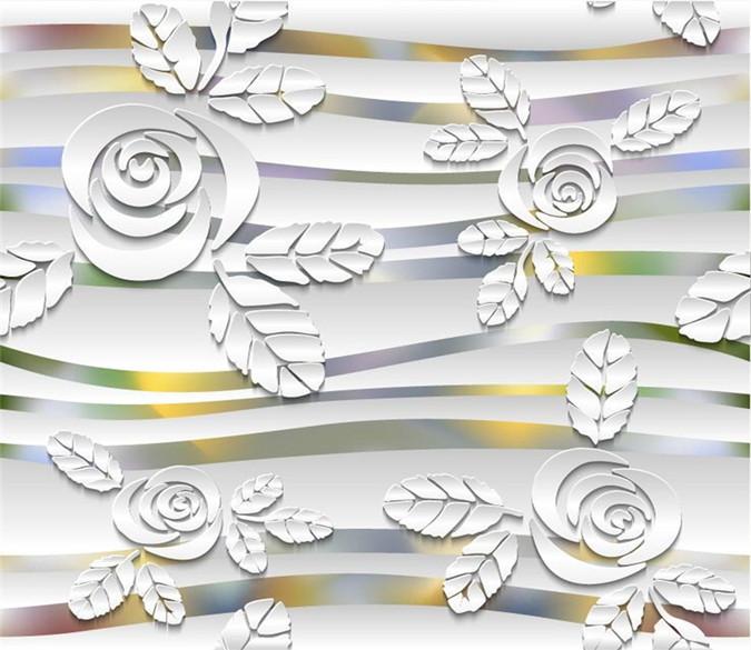 3D White Flower Petal 078 Wallpaper AJ Wallpaper 