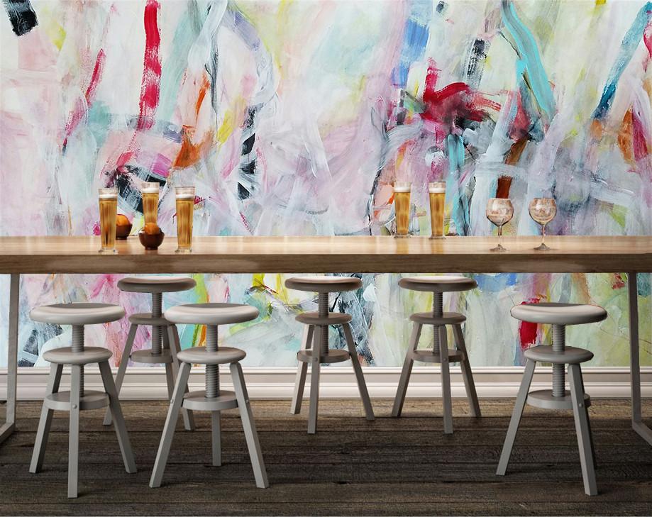 3D Graffiti Color 749 Wallpaper AJ Wallpaper 