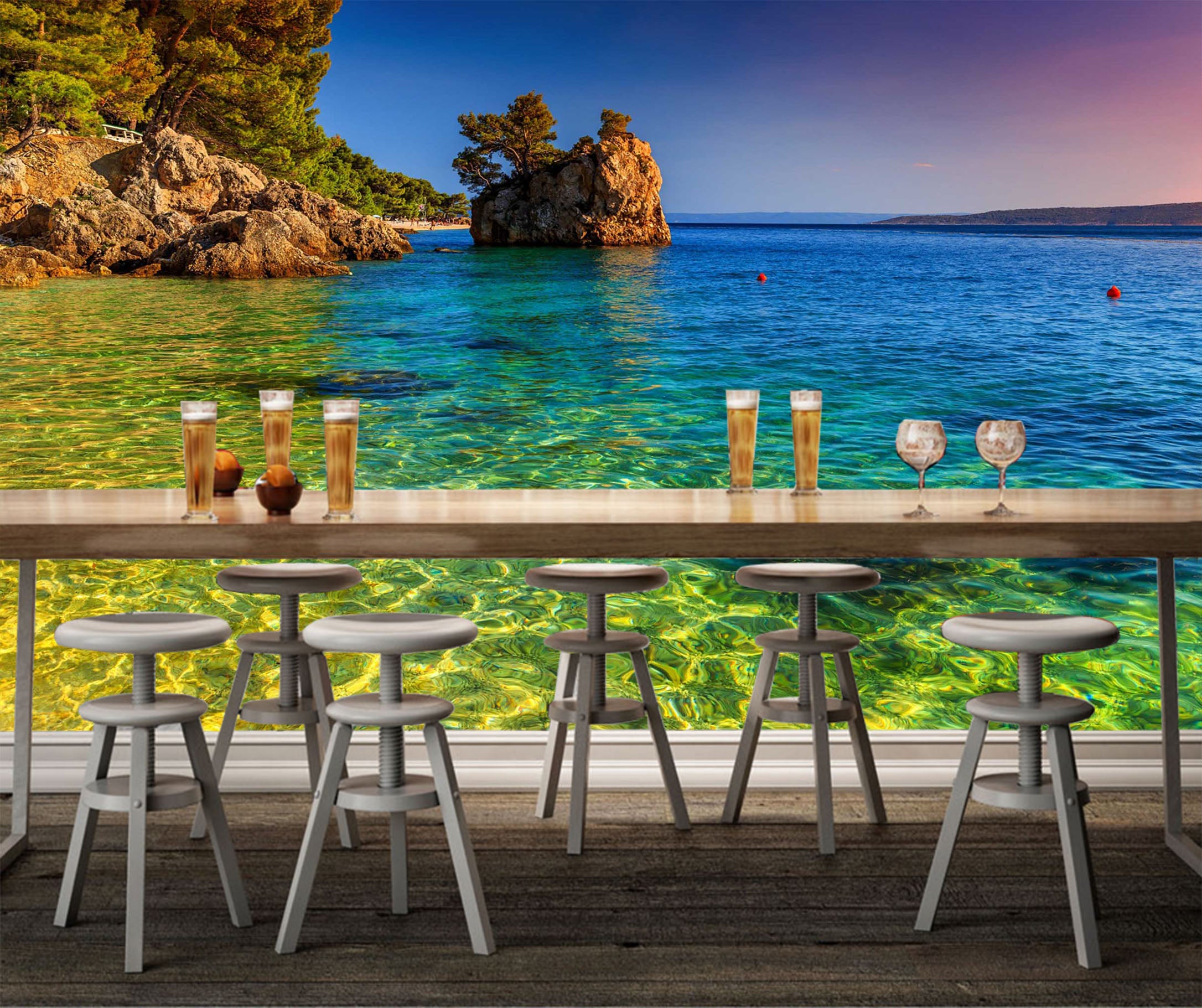 3D Crystal Clear Water 1002 Wall Murals