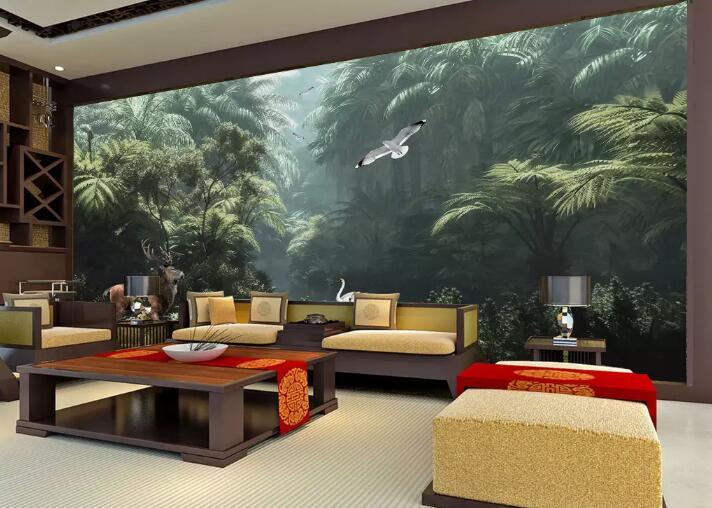 3D Animal Forest WG94 Wall Murals Wallpaper AJ Wallpaper 2 