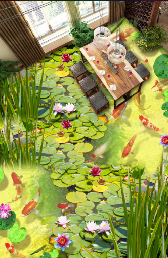 3D Small River 114 Floor Mural Wallpaper AJ Wallpaper 2 