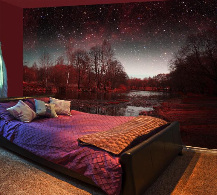 3D Shower Star Night 628 Wallpaper AJ Wallpaper 