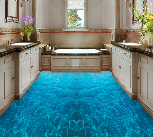 3D Azure Lake 307 Floor Mural  Wallpaper Murals Rug & Mat Print Epoxy waterproof bath floor