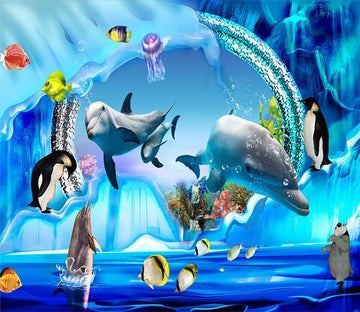 3D Swimming Dolphin 32 Wallpaper AJ Wallpaper 