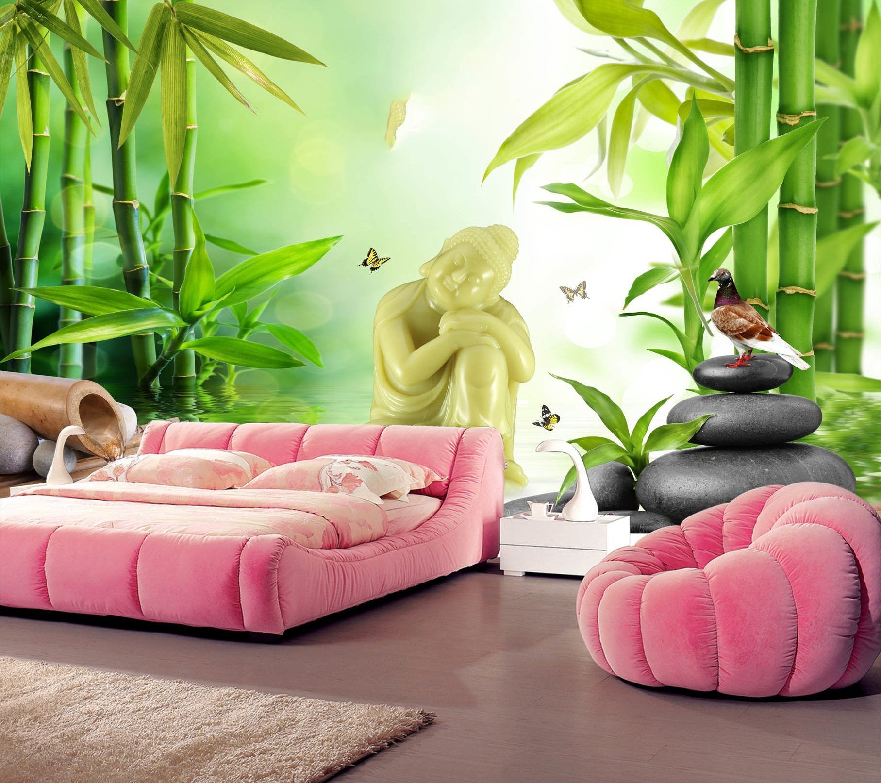 3D Bamboo Forest 332 Wallpaper AJ Wallpaper 