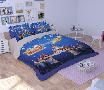 3D Christmas Castle 033 Bed Pillowcases Quilt Wallpaper AJ Wallpaper 