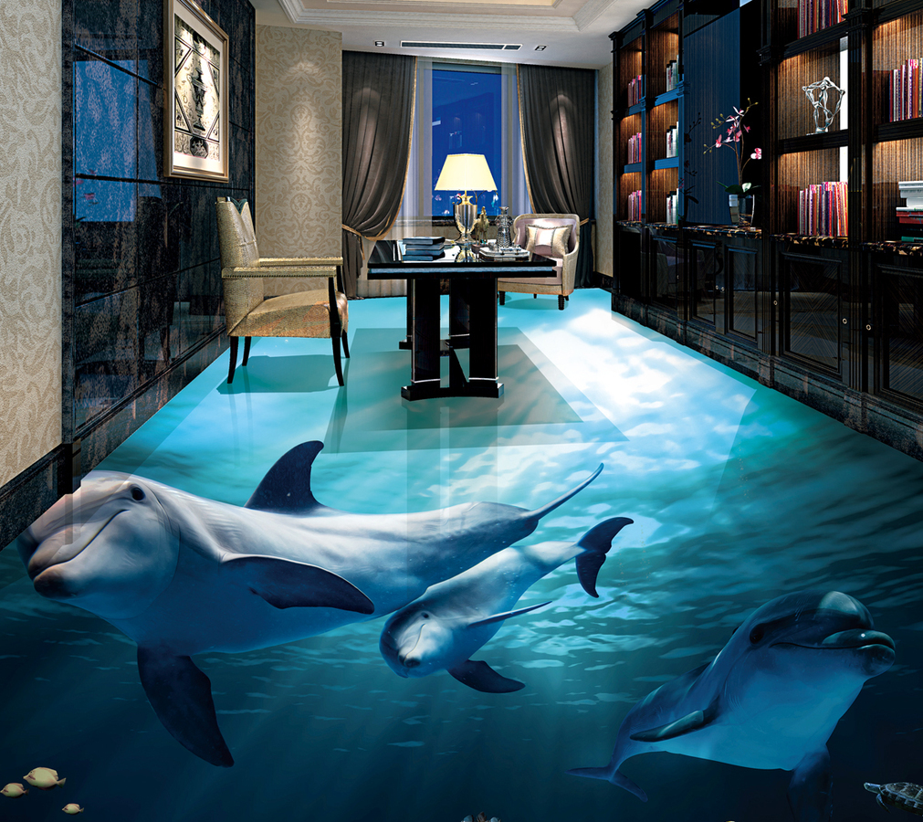 3D Ocean Puffer 578 Floor Mural  Wallpaper Murals Rug & Mat Print Epoxy waterproof bath floor