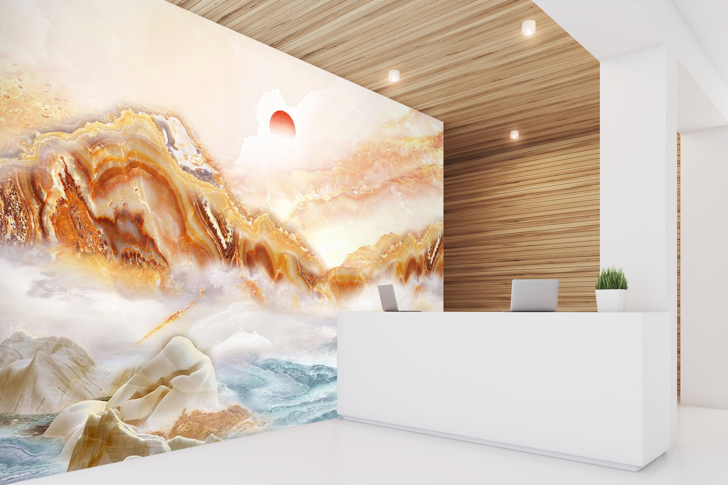 3D Sunrise Alpine 1501 Wall Murals