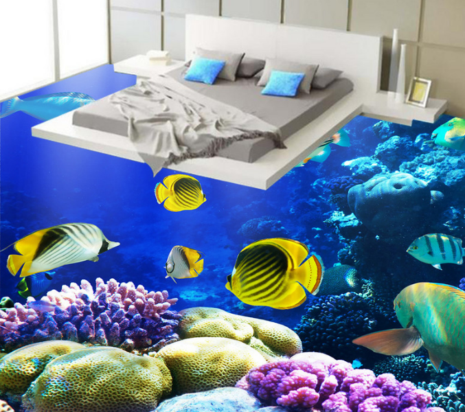 3D Coral 251 Floor Mural Wallpaper AJ Wallpaper 2 