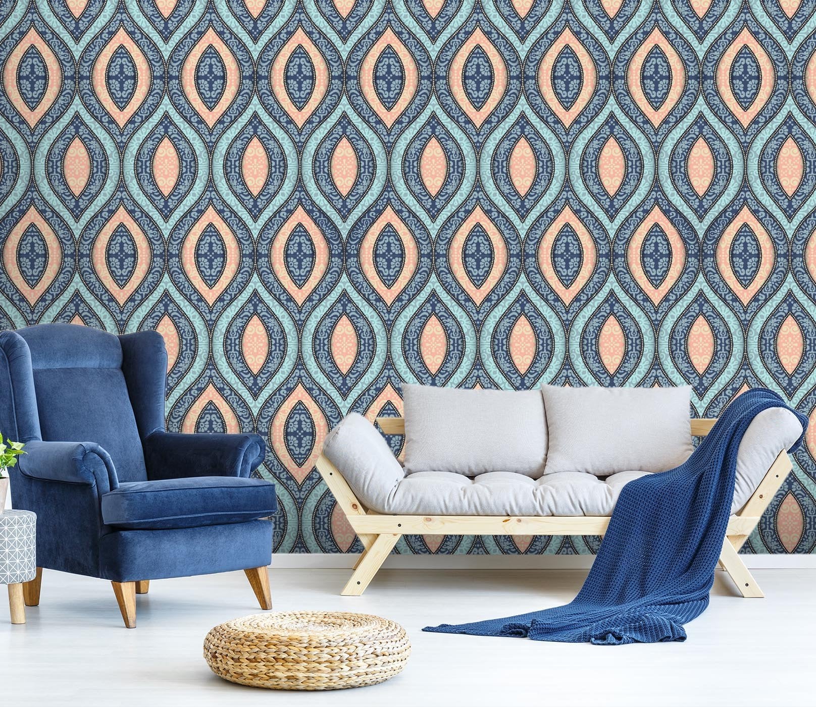 3D Elliptical Pattern 528 Wallpaper AJ Wallpaper 