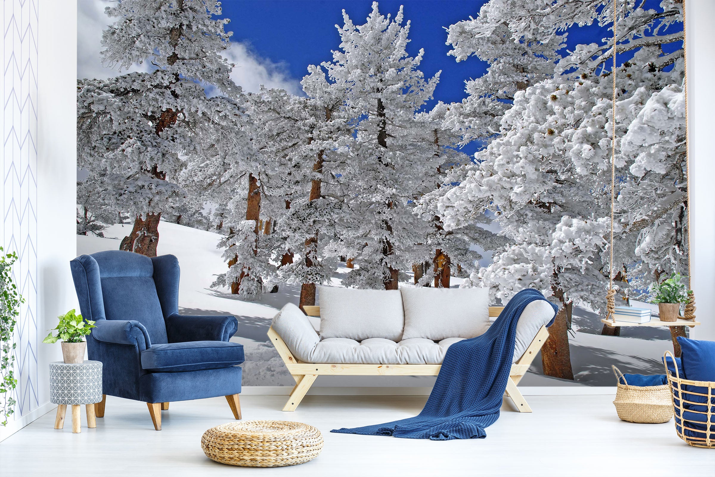 3D Snow Scene 1515 Wall Murals