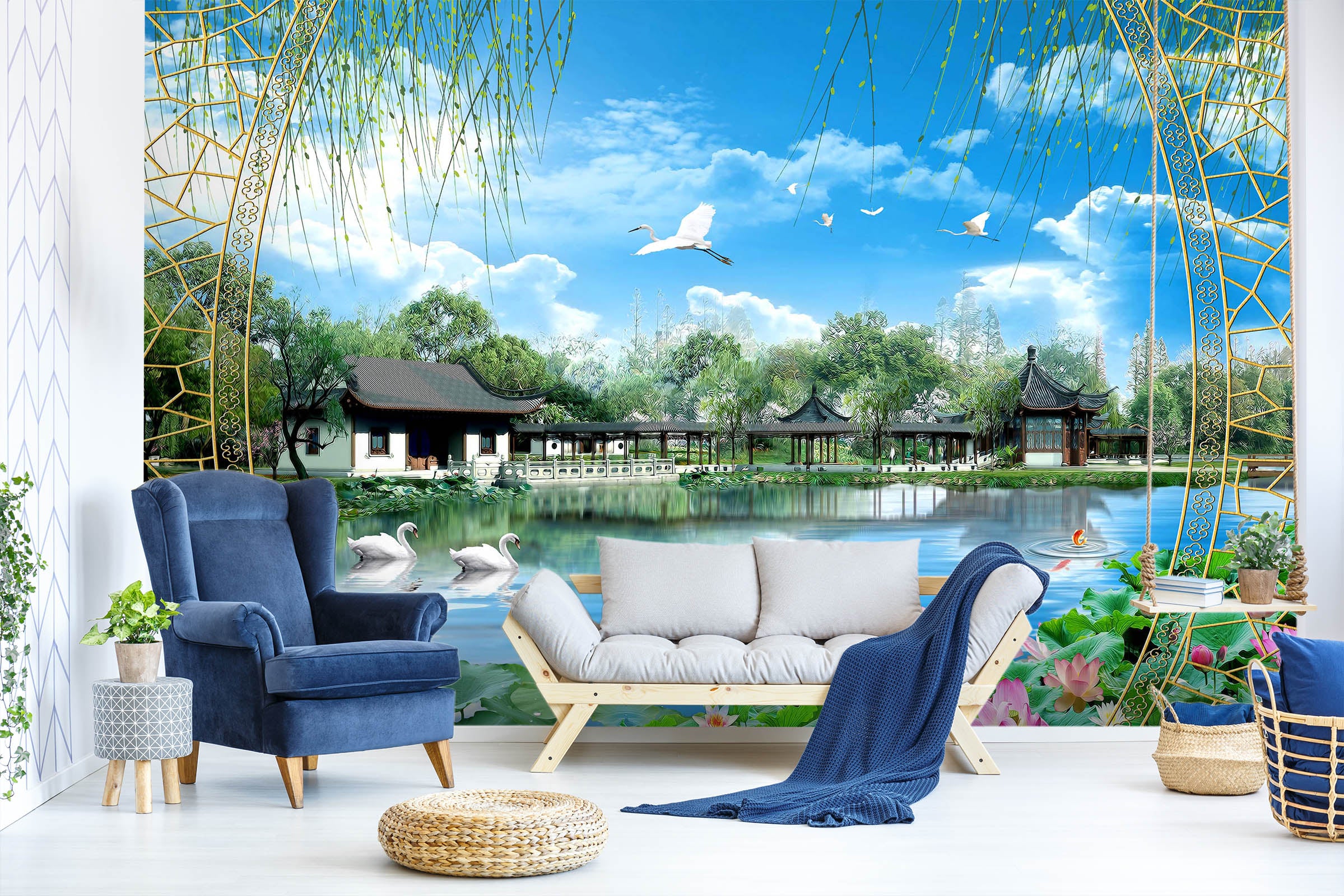 3D Spring Park 1420 Wall Murals