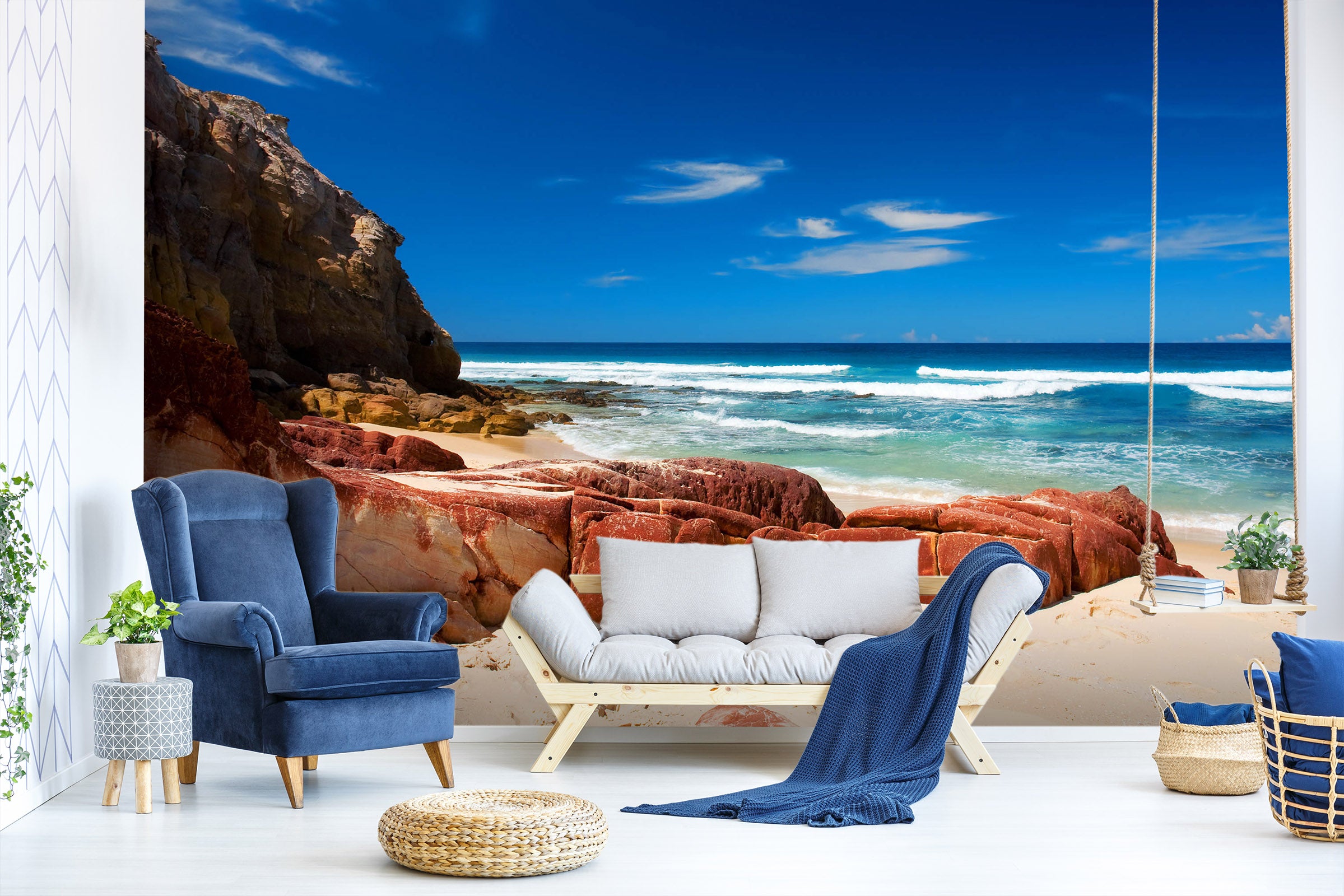 3D Sea Stones 1436 Wall Murals