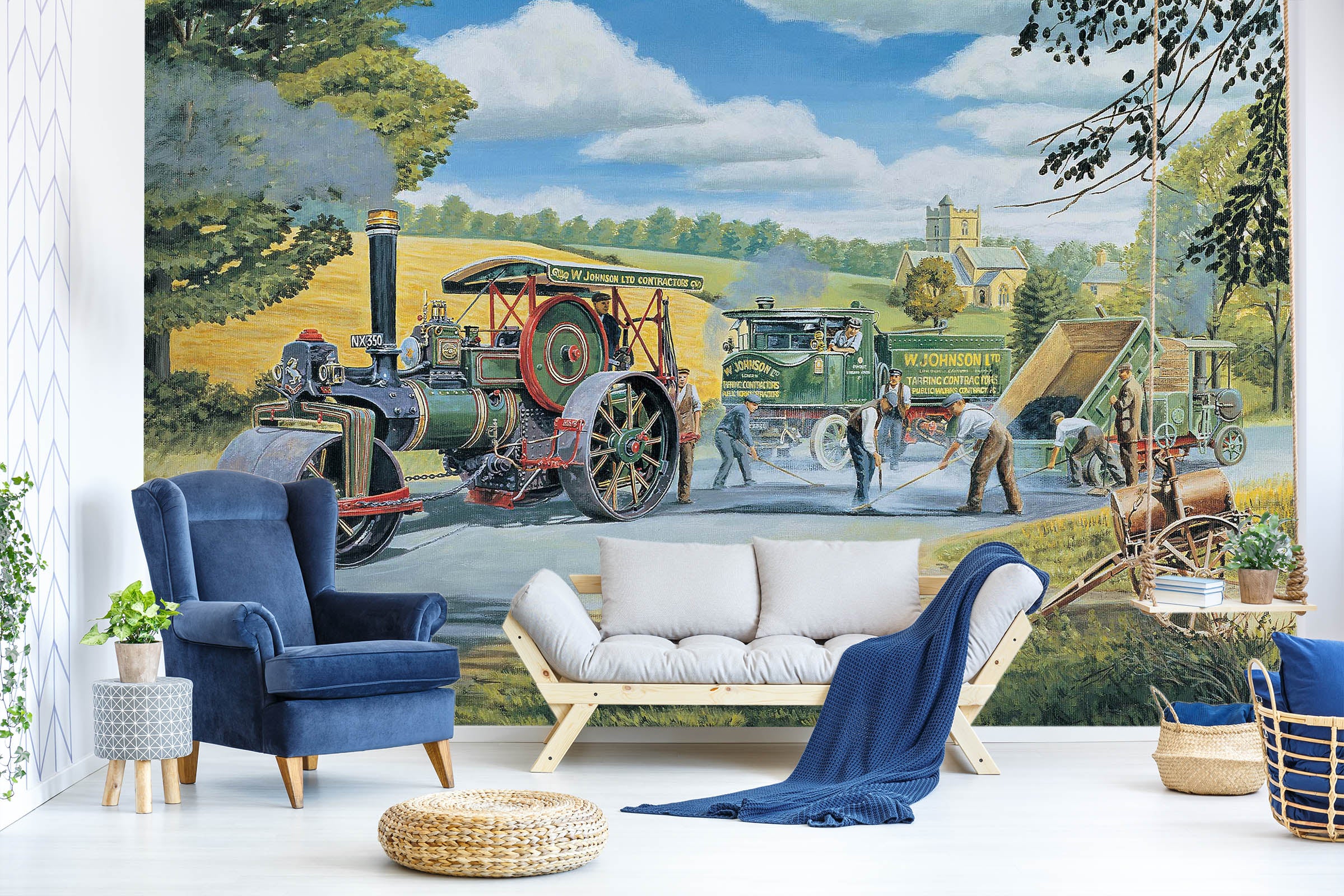 3D The Road Menders 1065 Trevor Mitchell Wall Mural Wall Murals