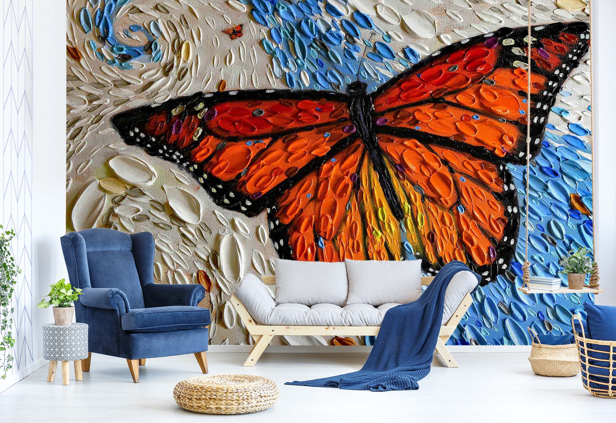 3D Spring Butterfly 1420 Dena Tollefson Wall Mural Wall Murals