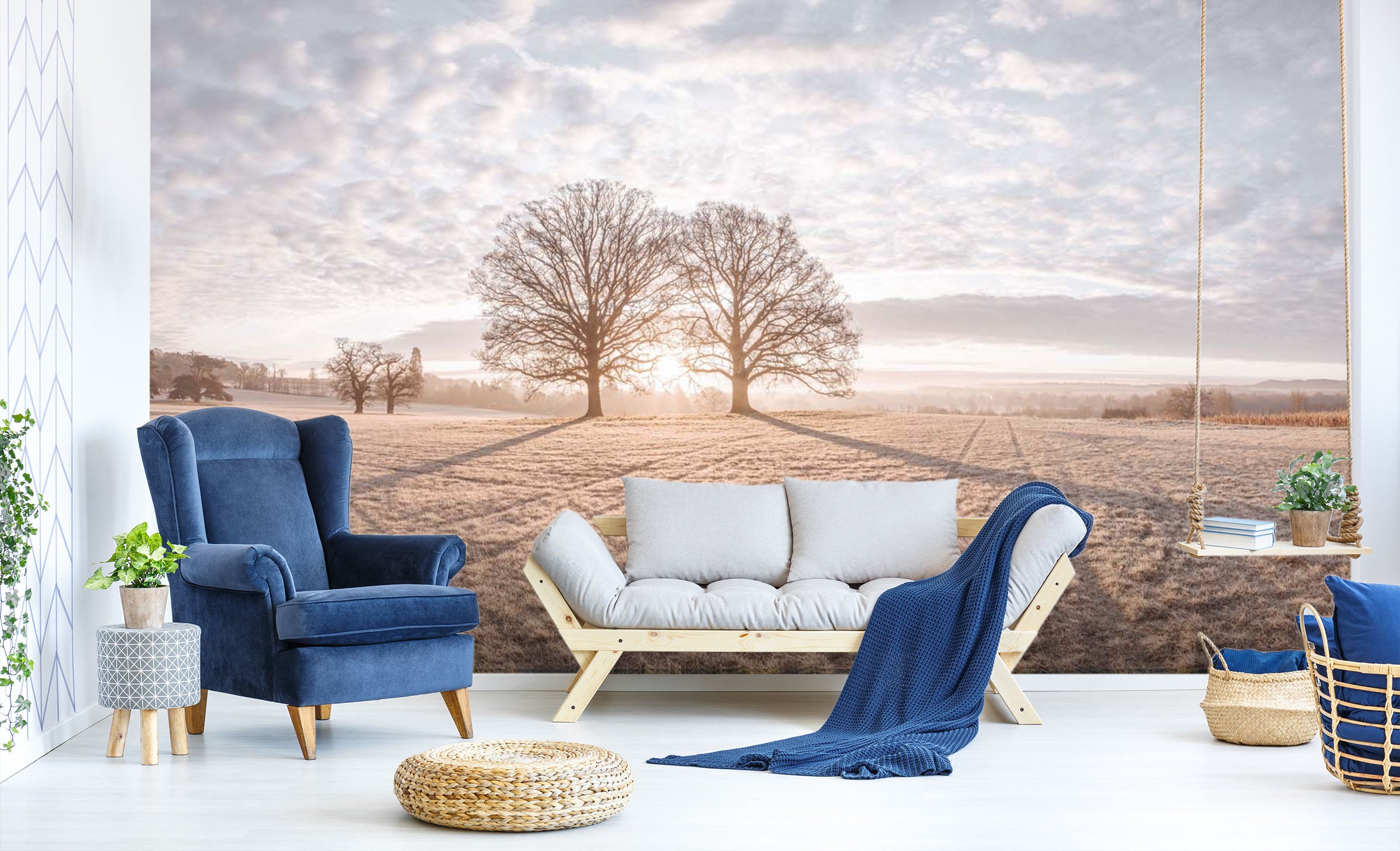 3D Sunset Lawn 067 Assaf Frank Wall Mural Wall Murals