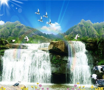 3D Blue Sky Pigeon 528 Wallpaper AJ Wallpaper 