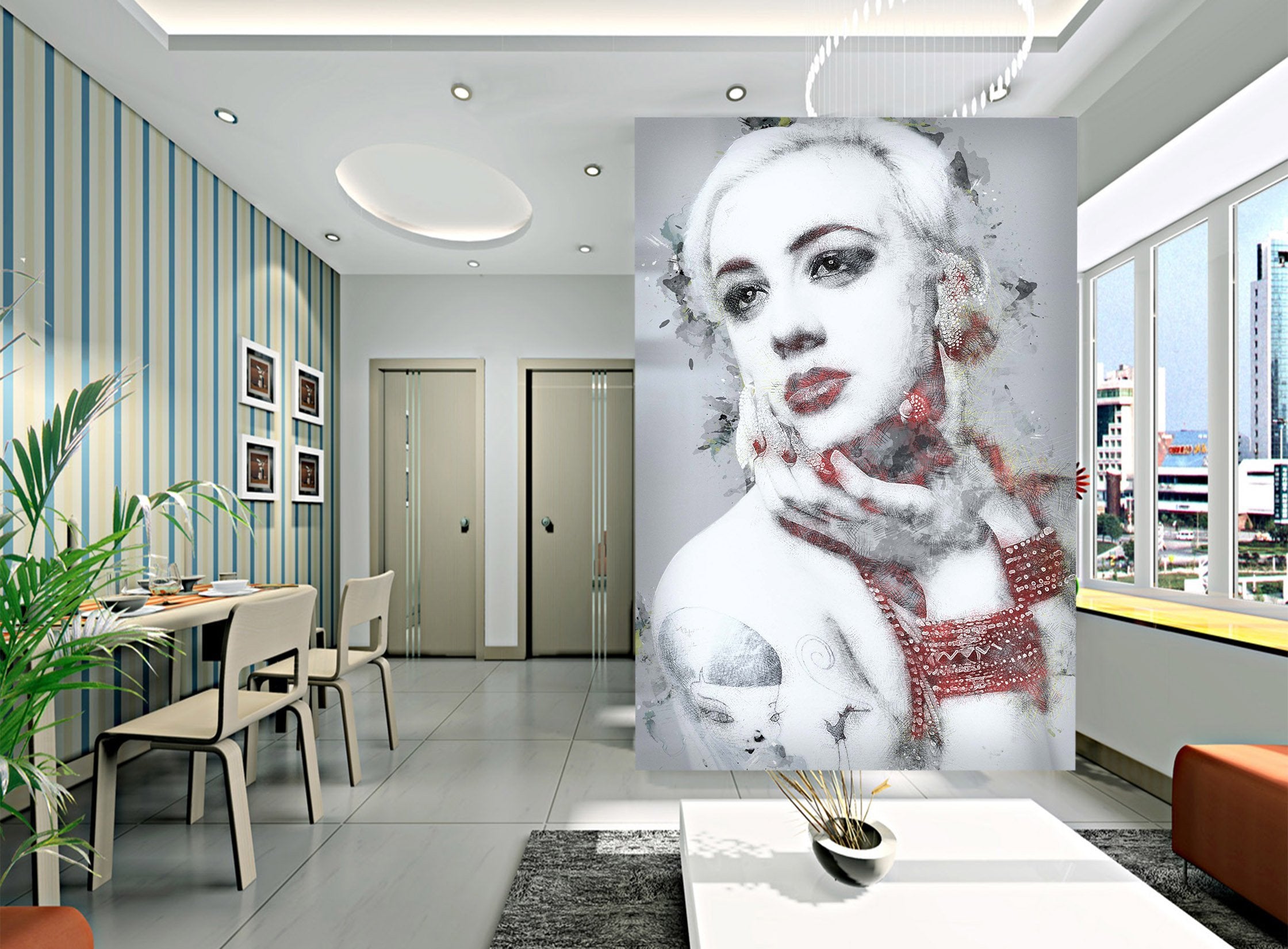 3D Painting Woman 789 Wallpaper AJ Wallpaper 