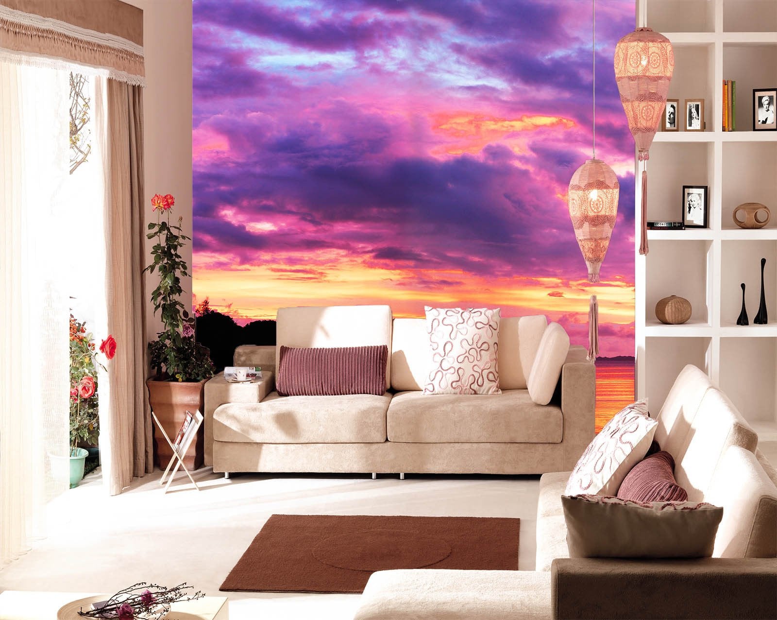 Colorful Sunset Glow Wallpaper AJ Wallpaper 