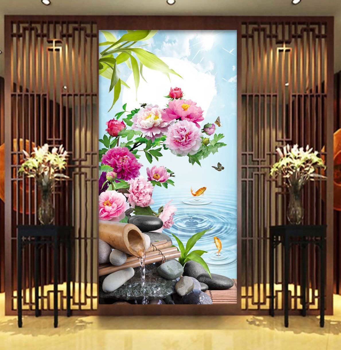 3D Safflower Fish 372 Wallpaper AJ Wallpaper 