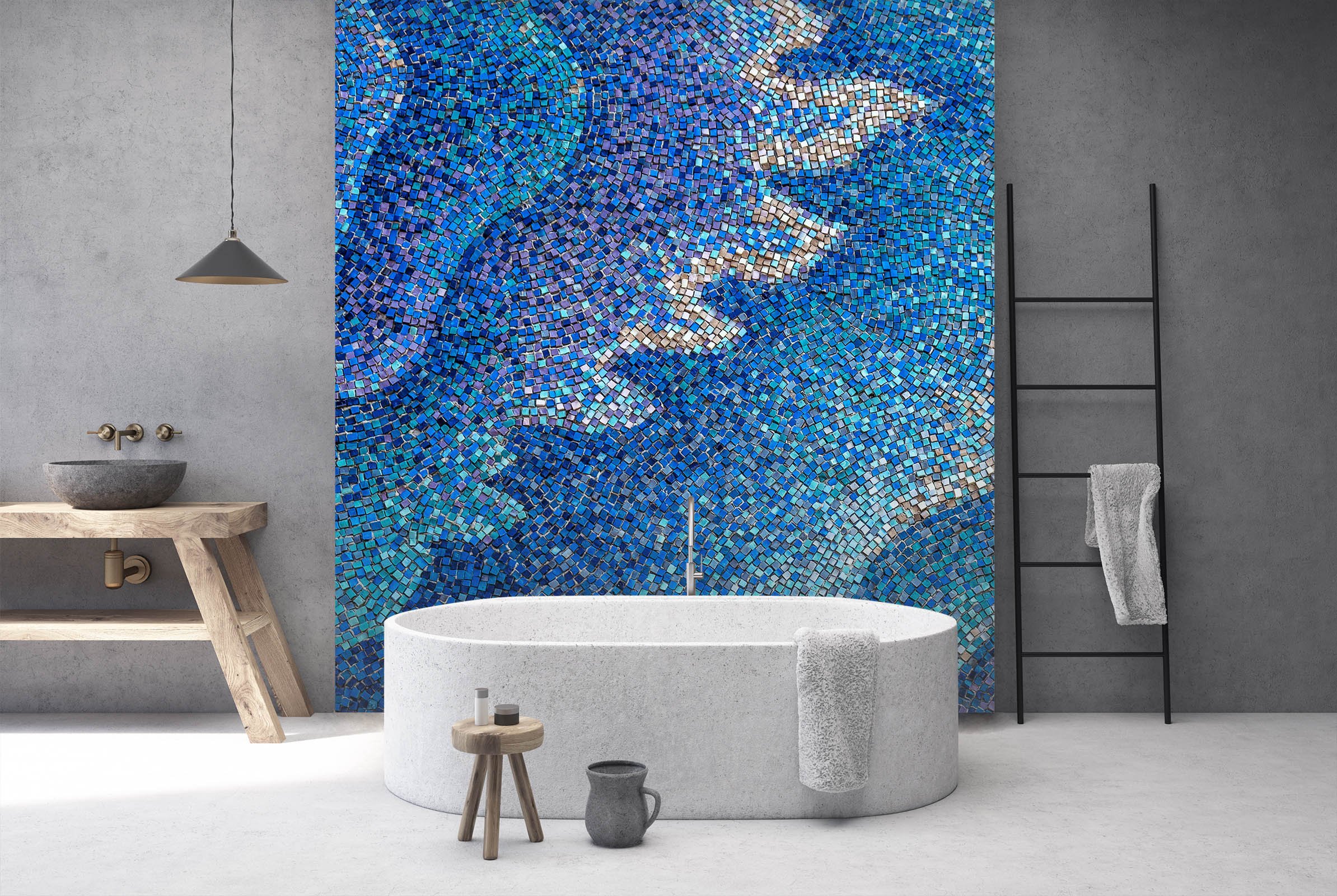 3D Abstract Mosaic 017 Marble Tile Texture Wallpaper AJ Wallpaper 2 