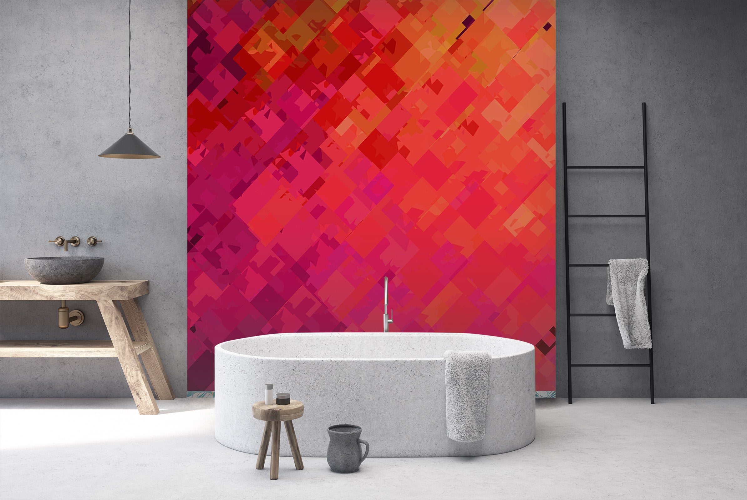 3D Orange Red Graffiti 1005 Shandra Smith Wall Mural Wall Murals