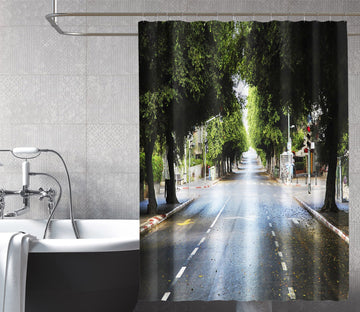 3D Crossroads Tree 046 Shower Curtain 3D Shower Curtain AJ Creativity Home 