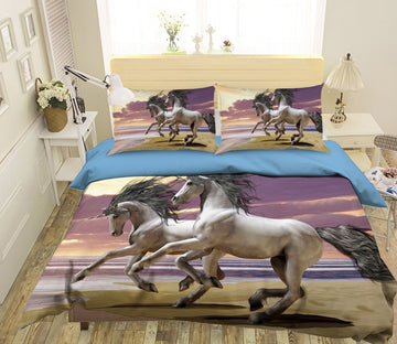 3D Seaside Unicorn 033 Bed Pillowcases Quilt Wallpaper AJ Wallpaper 