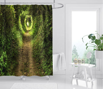 3D Forest Trail 010 Shower Curtain 3D Shower Curtain AJ Creativity Home 