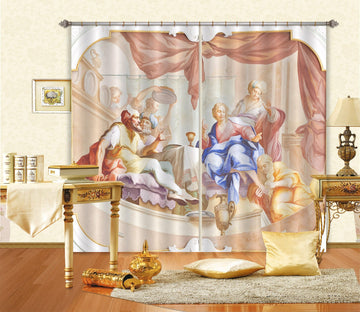 3D Conversation Curtain 004 Curtains Drapes Curtains AJ Creativity Home 