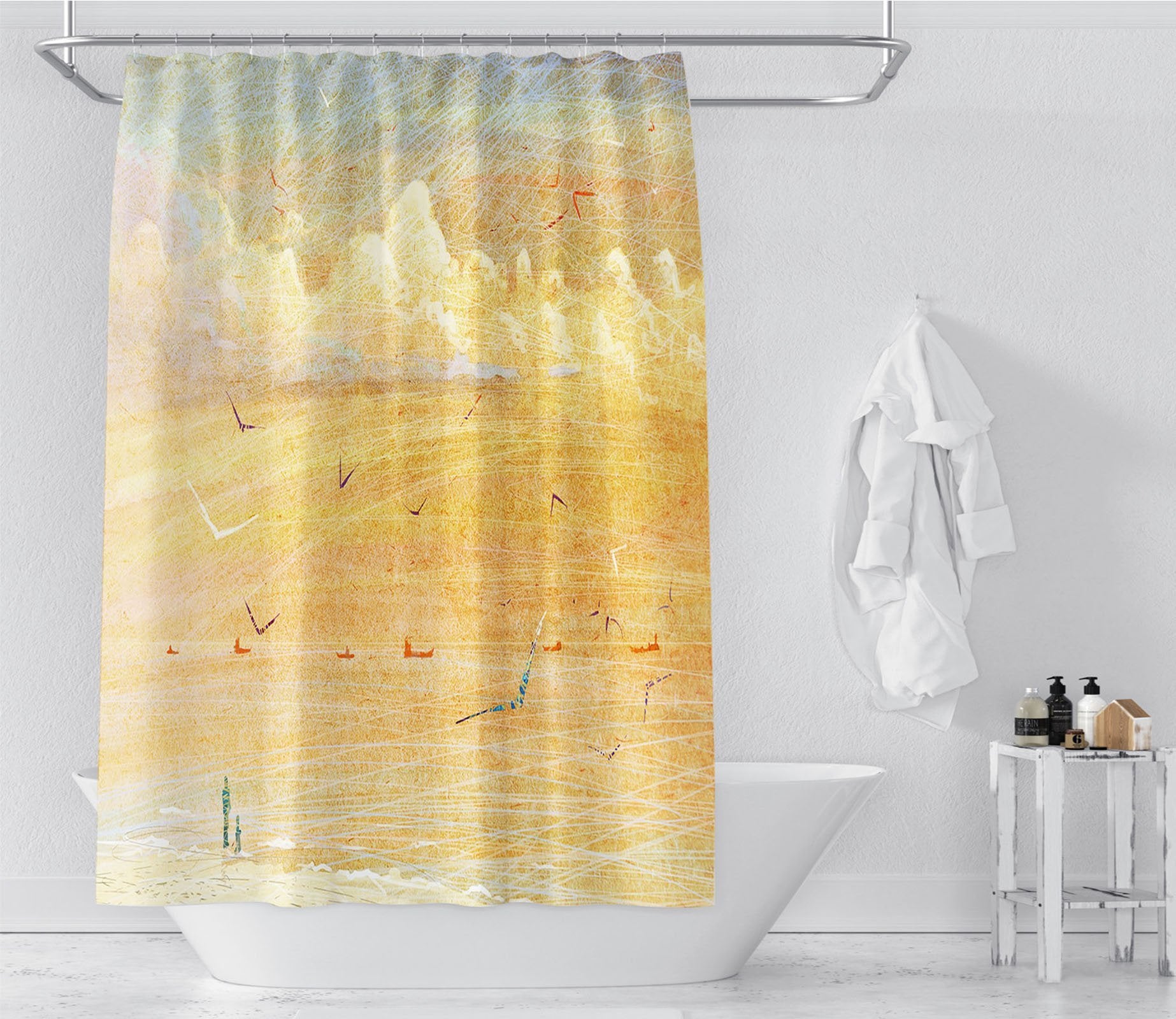 3D Graffiti Painting 026 Shower Curtain 3D Shower Curtain AJ Creativity Home 