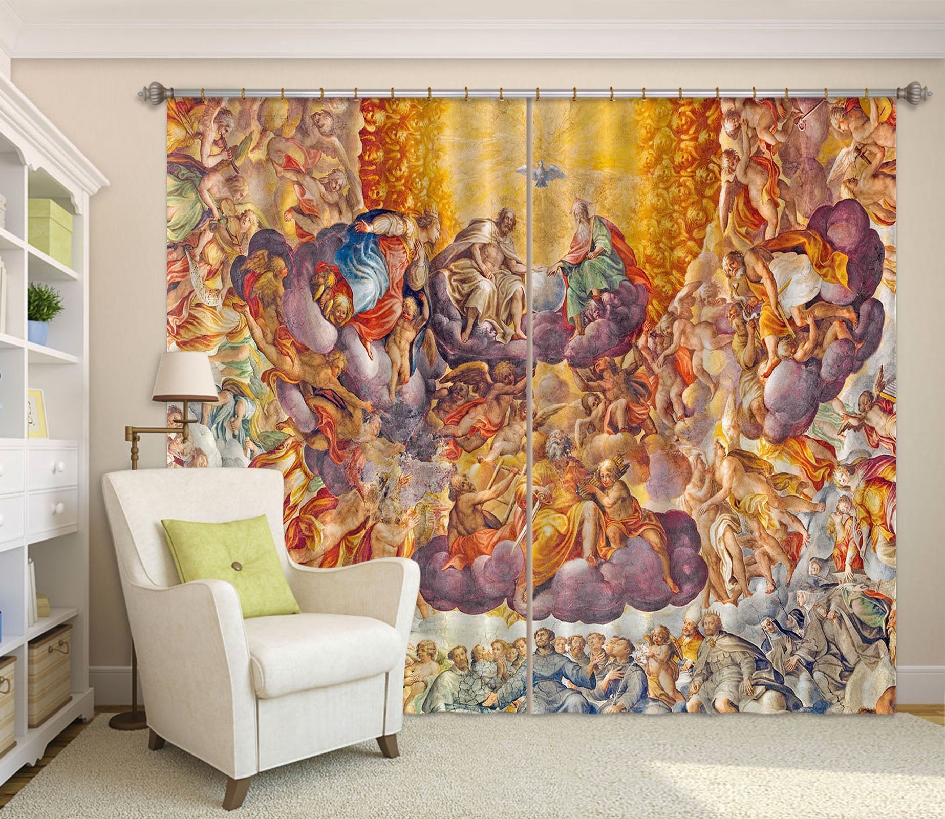 3D Protected Pearl Pigeon 052 Curtains Drapes Curtains AJ Creativity Home 