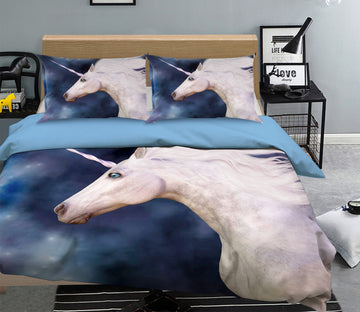 3D Star Half Body Unicorn 045 Bed Pillowcases Quilt Wallpaper AJ Wallpaper 