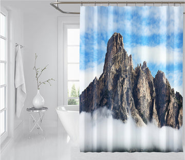 3D Dangerous Mountain 005 Shower Curtain 3D Shower Curtain AJ Creativity Home 