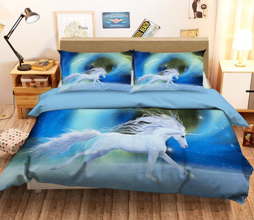 3D Galaxy Unicorn 056 Bed Pillowcases Quilt Wallpaper AJ Wallpaper 