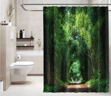 3D Deep Forest 025 Shower Curtain 3D Shower Curtain AJ Creativity Home 
