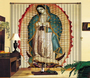 3D Blanket Praying 035 Curtains Drapes Curtains AJ Creativity Home 