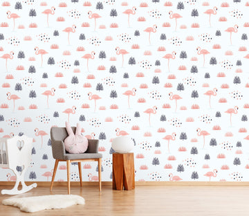 3D Small Flamingo 418 Wallpaper AJ Wallpaper 