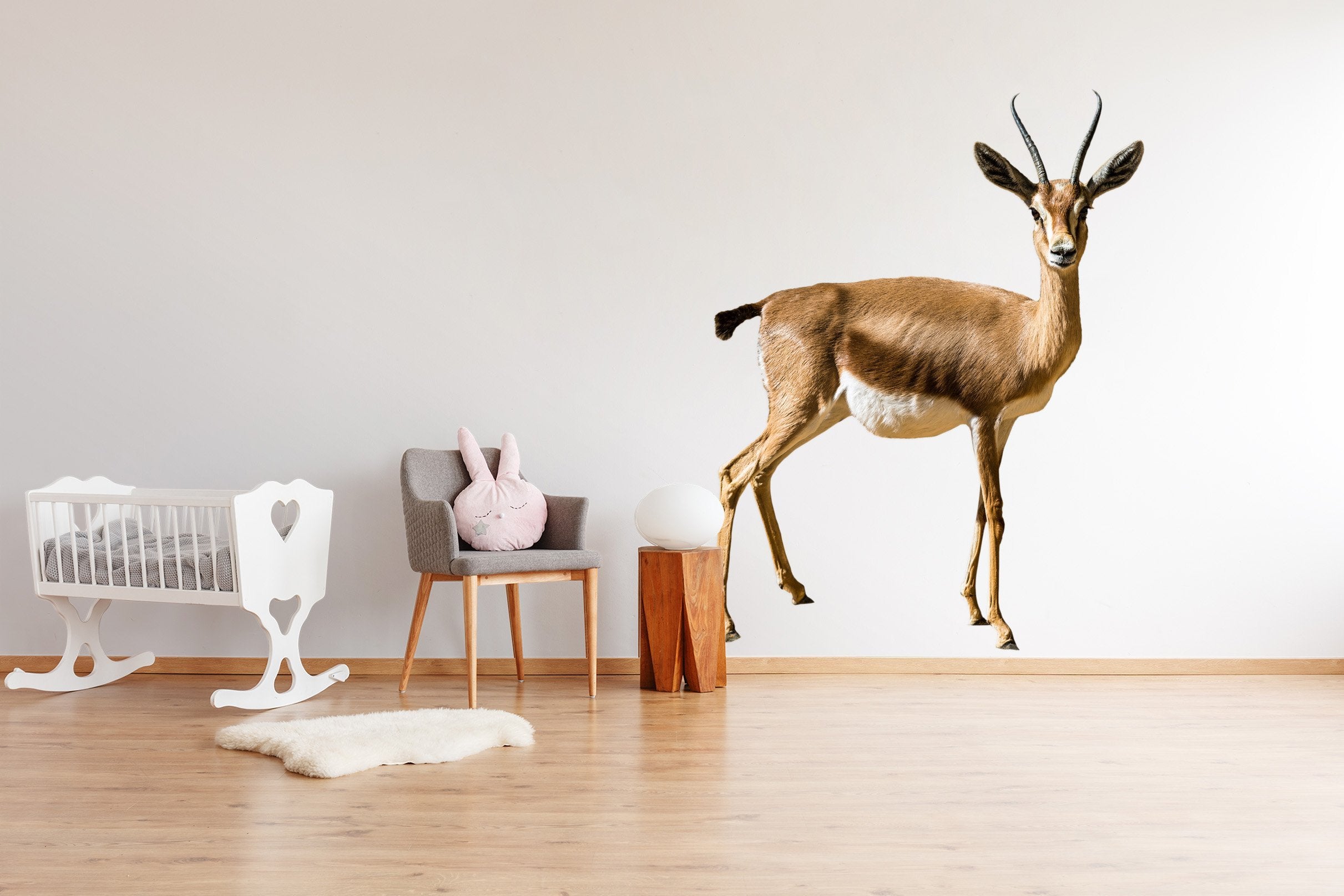 3D Brown Antelope 139 Animals Wall Stickers Wallpaper AJ Wallpaper 