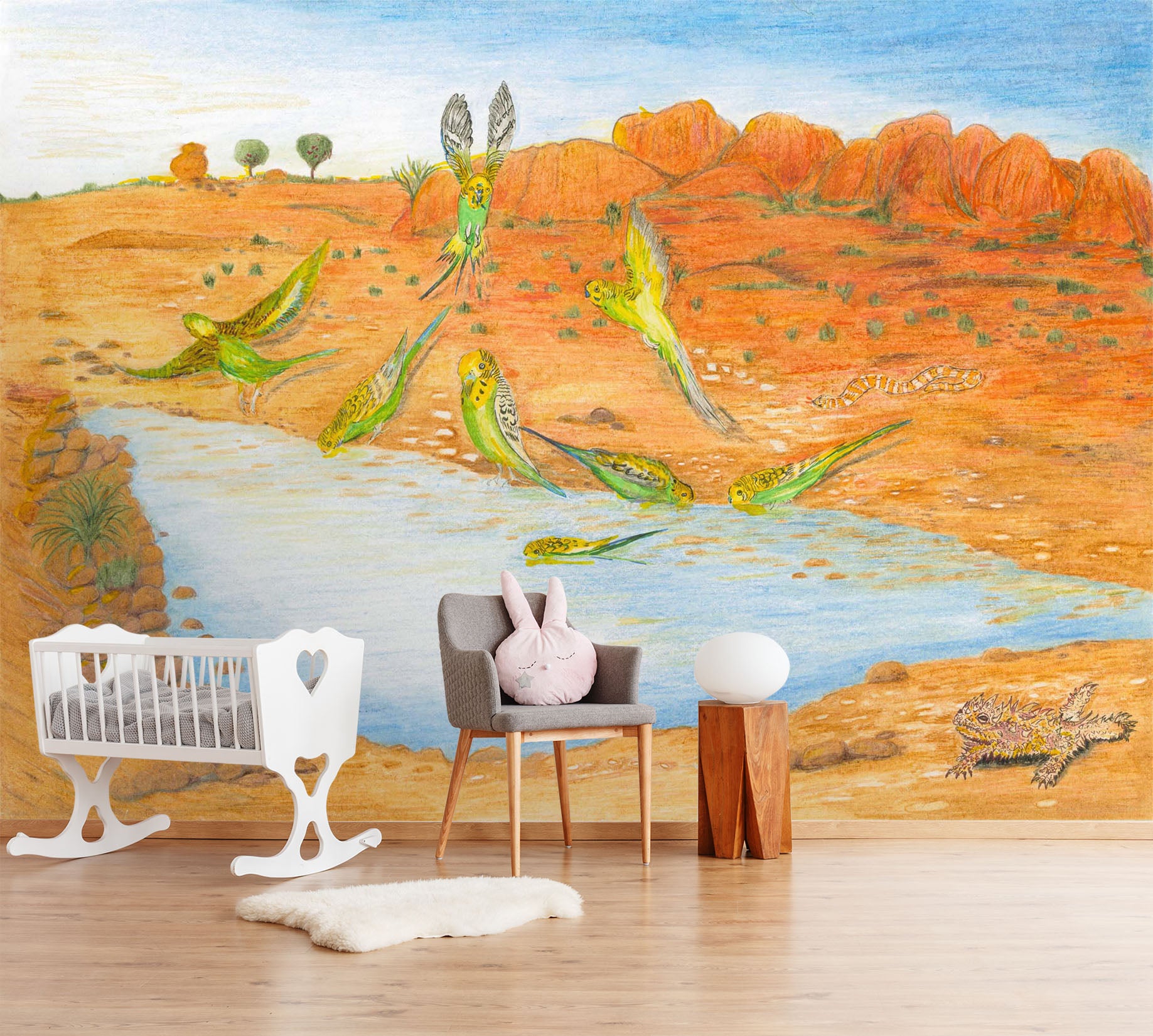 3D Painted Desert 1402 Michael Sewell Wall Mural Wall Murals