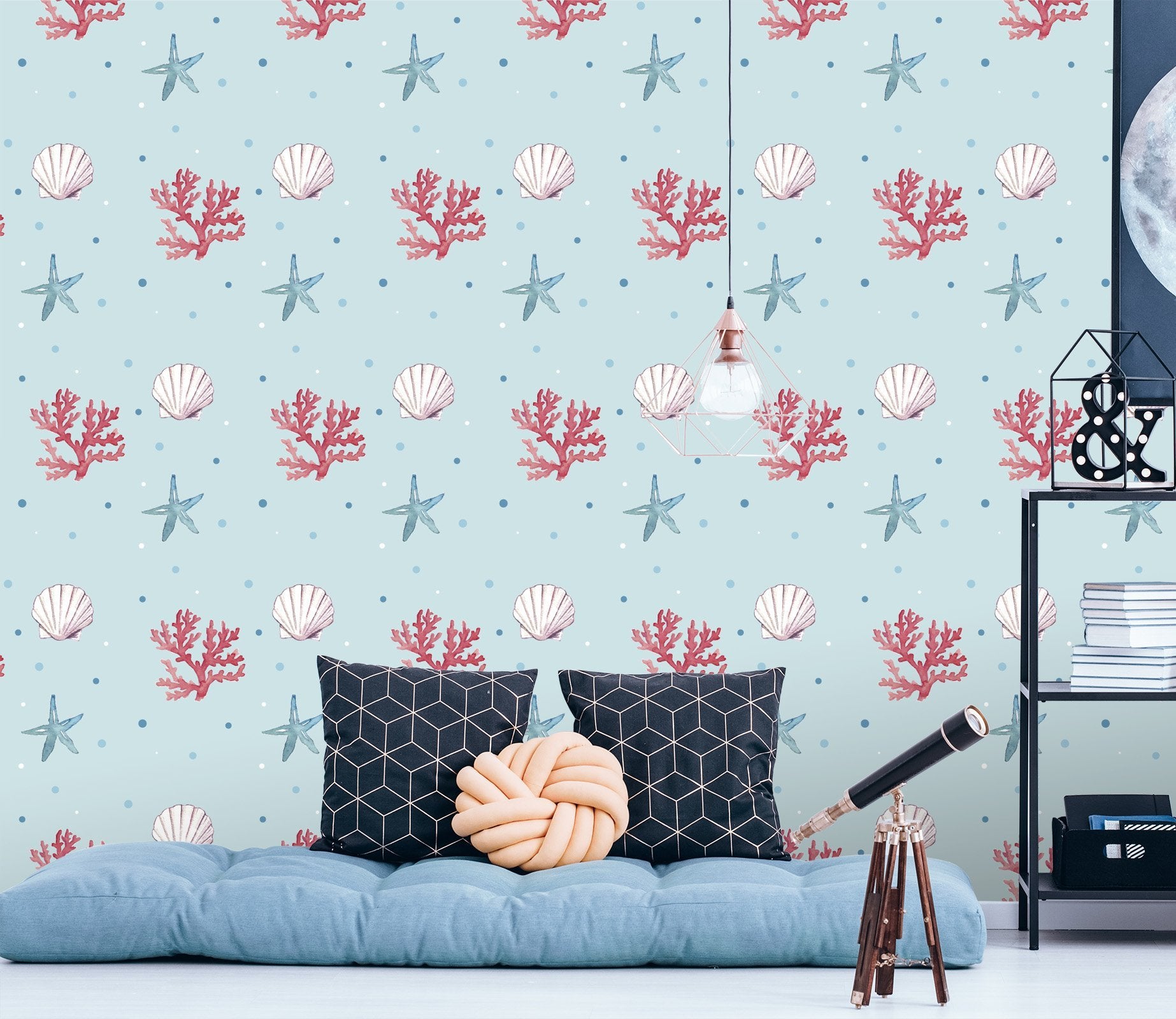 3D Shell Coral 515 Wallpaper AJ Wallpaper 