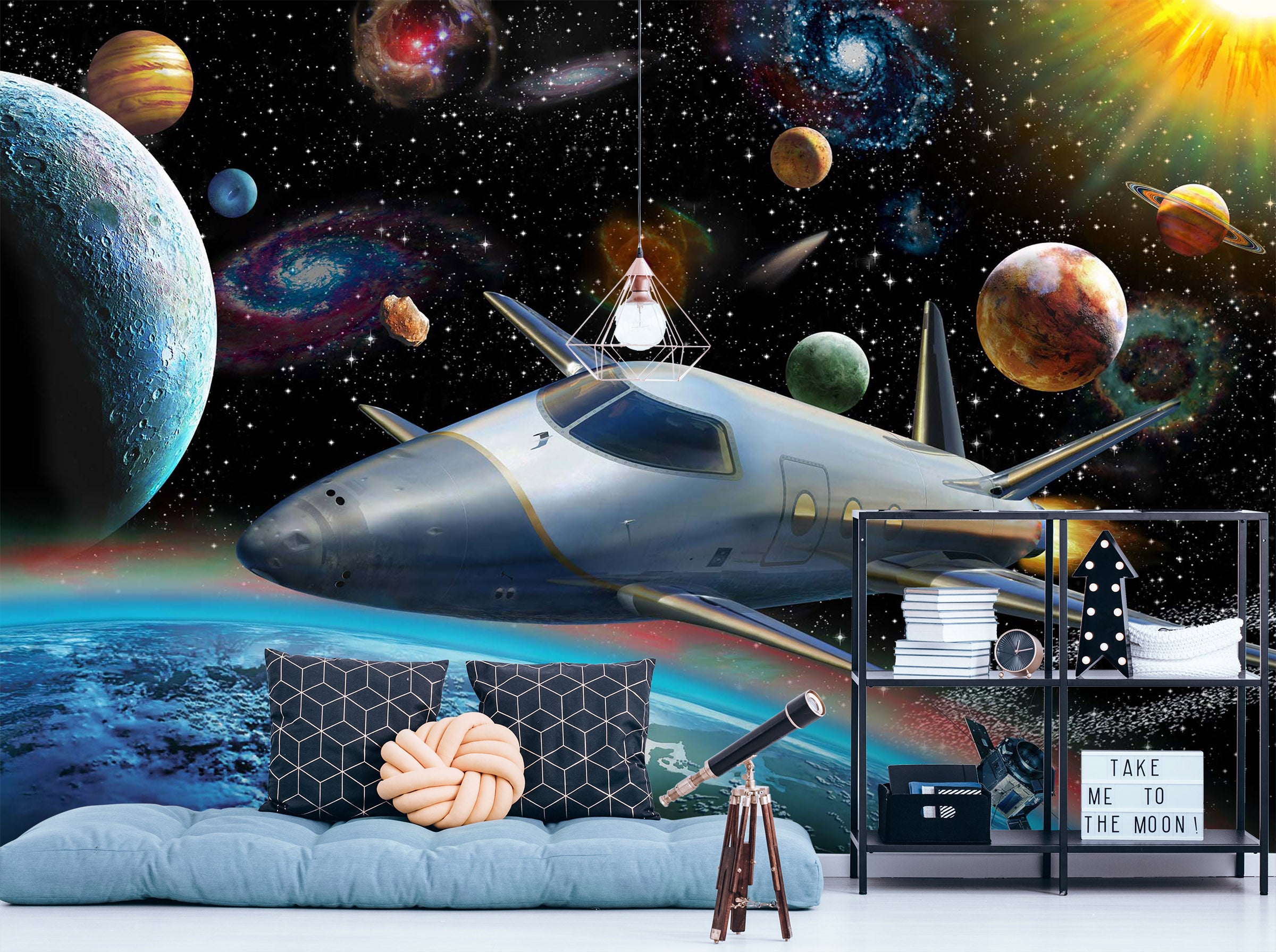 3D Spacecraft 1420 Adrian Chesterman Wall Mural Wall Murals