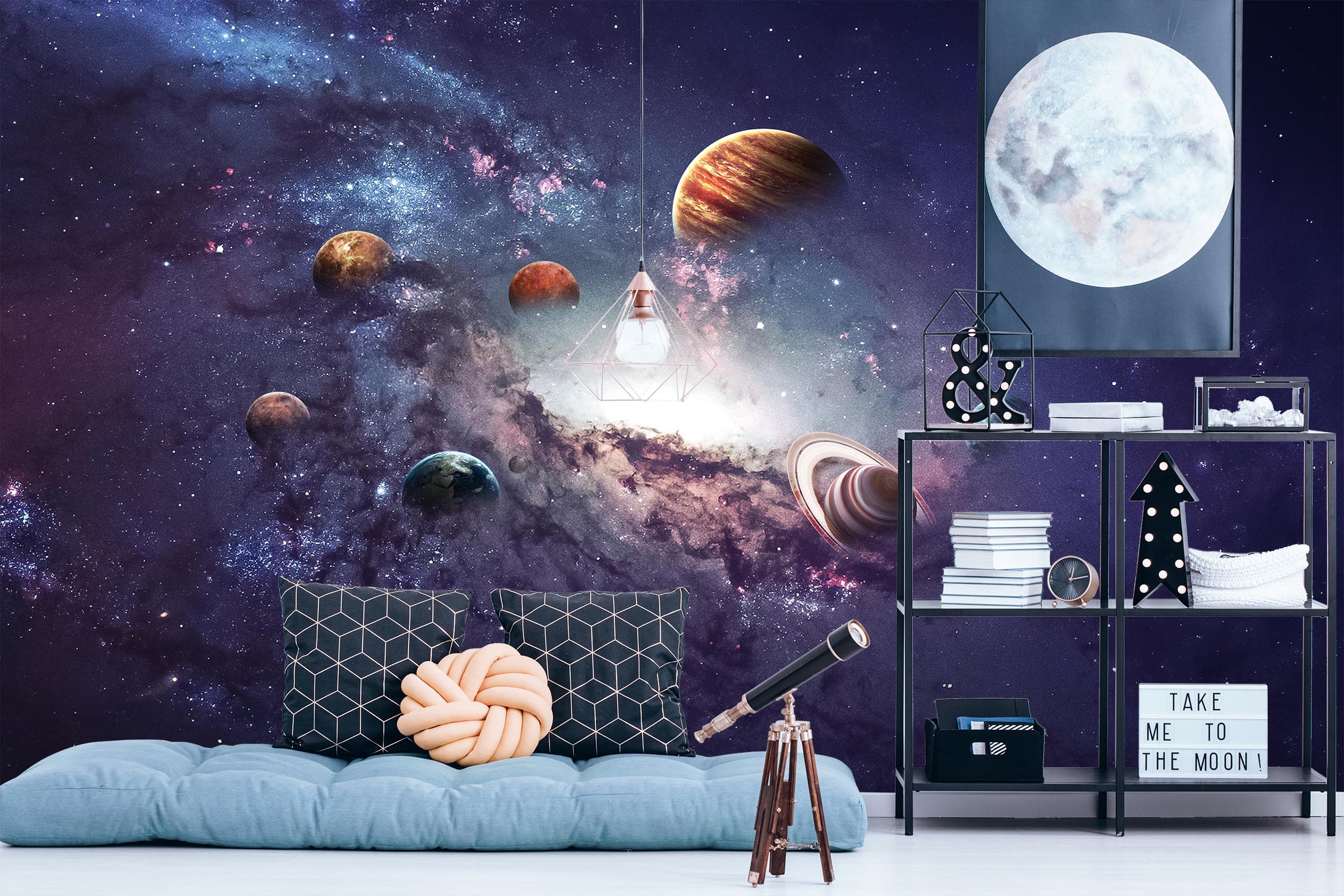 3D Cosmic Galaxy 129 Wall Murals Wallpaper AJ Wallpaper 2 