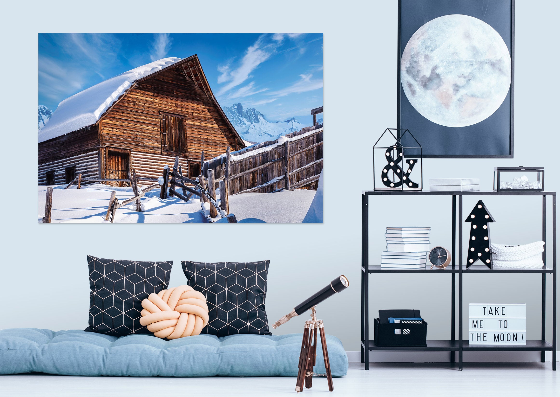 3D Winter Snow House 4056 Beth Sheridan Wall Sticker