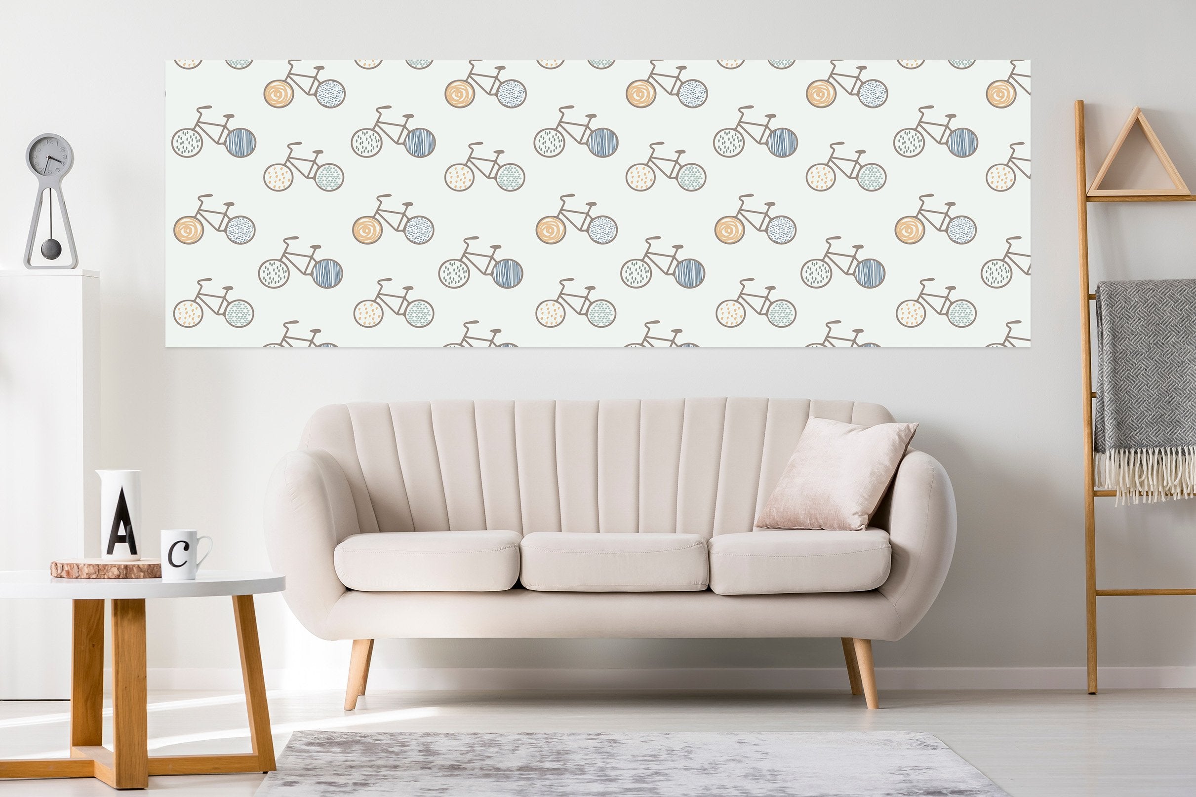 3D Bike Pattern 001 Jillian Helvey Wall Sticker Wallpaper AJ Wallpaper 2 